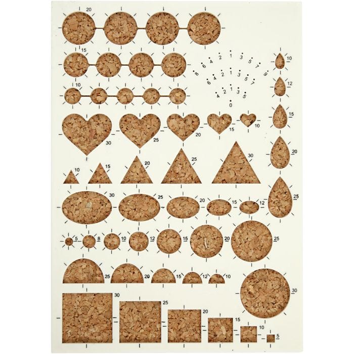 Tavola per il quillling, misura 21x15 cm, 1 pz
