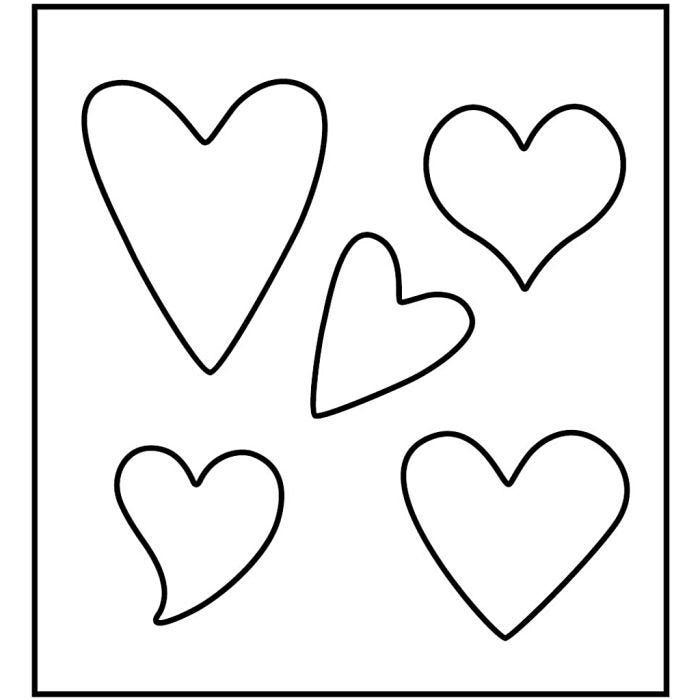 Fustella in acciaio, cuore, misura 14x15,25 cm, spess. 15 mm, 1 pz