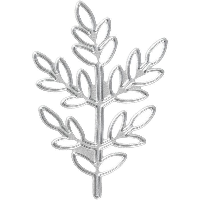 Fustella, ramoscelli, misura 4,4x6,5 cm, 1 pz