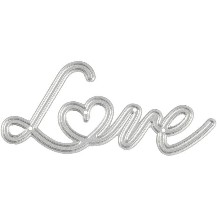 Fustella, Love, misura 69x30,5 mm, 1 pz