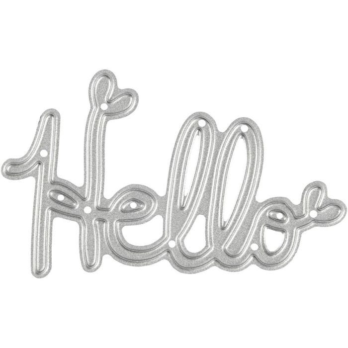 Fustella, Hello, misura 59x36 mm, 1 pz