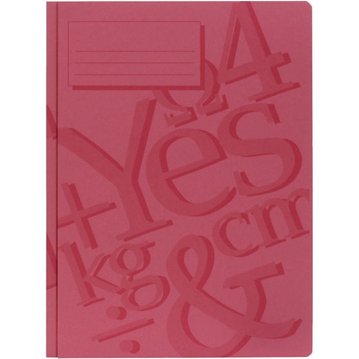 cartella di lavoro, A4, rosso, 100 pz/ 1 conf.
