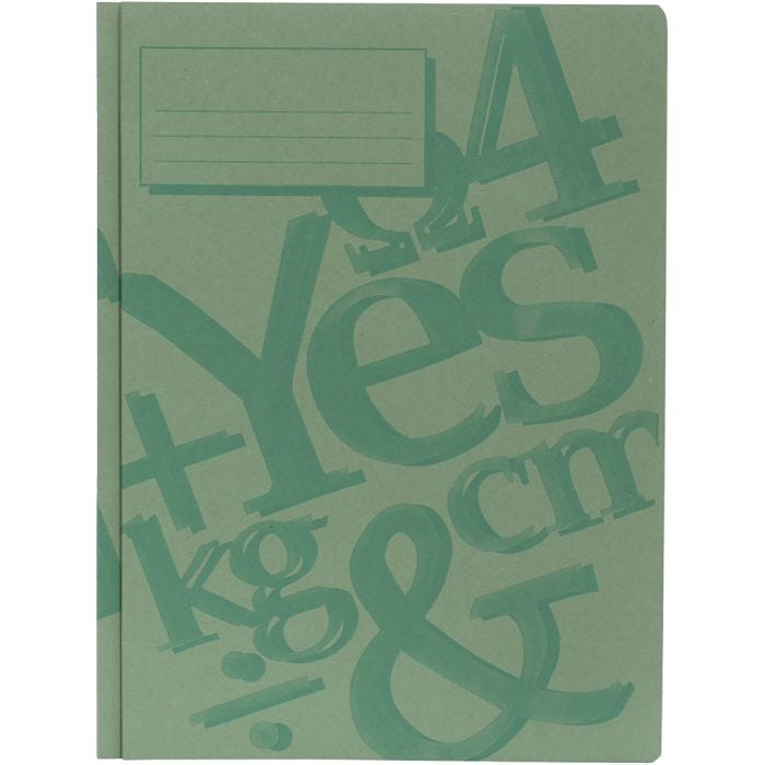 cartella di lavoro, A4, verde, 100 pz/ 1 conf.