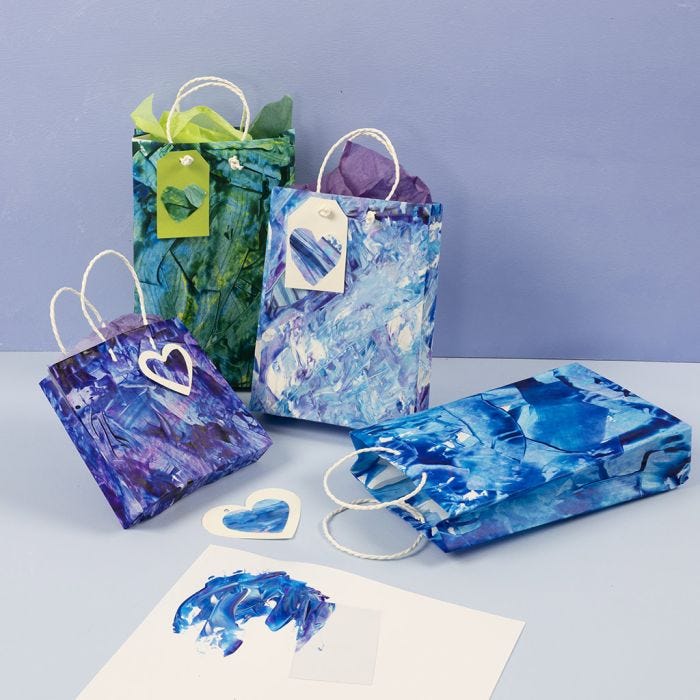 Sacchetti regalo con superficie smaltata