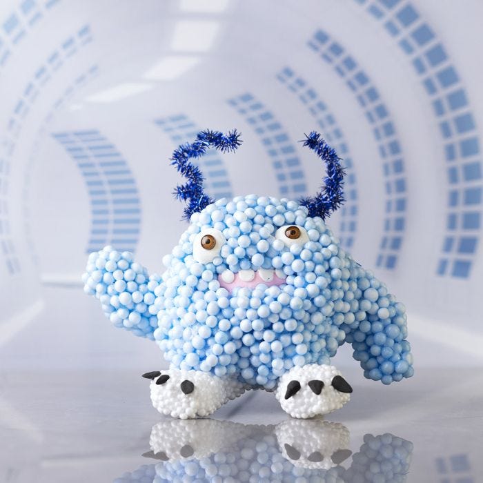 Mostro Bobby in Silk Clay® e Foam Clay®
