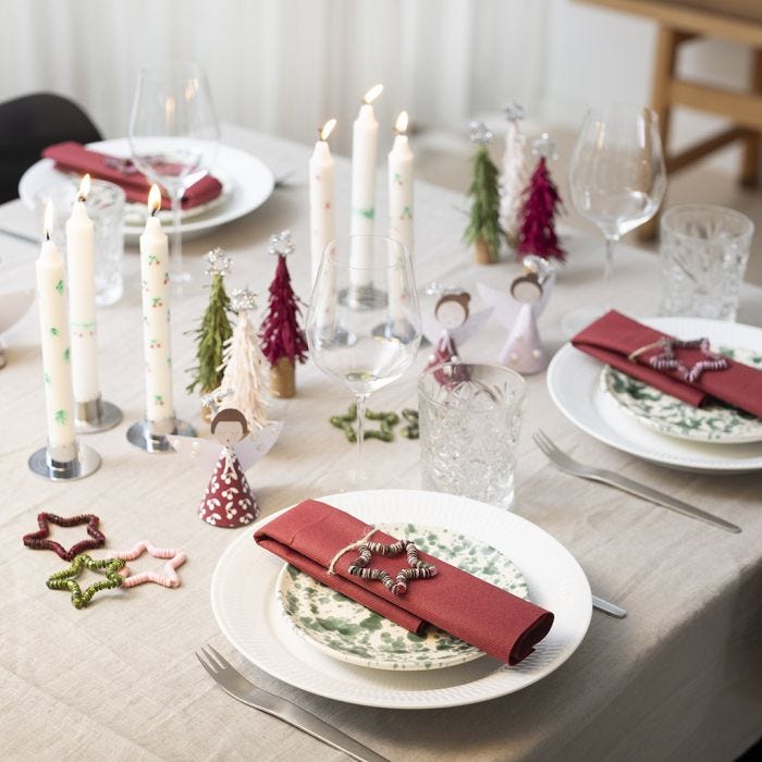 Decorazioni natalizie per la tavola fai da te