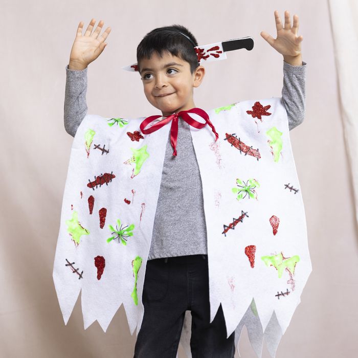 Costume da zombie spaventoso per Halloween