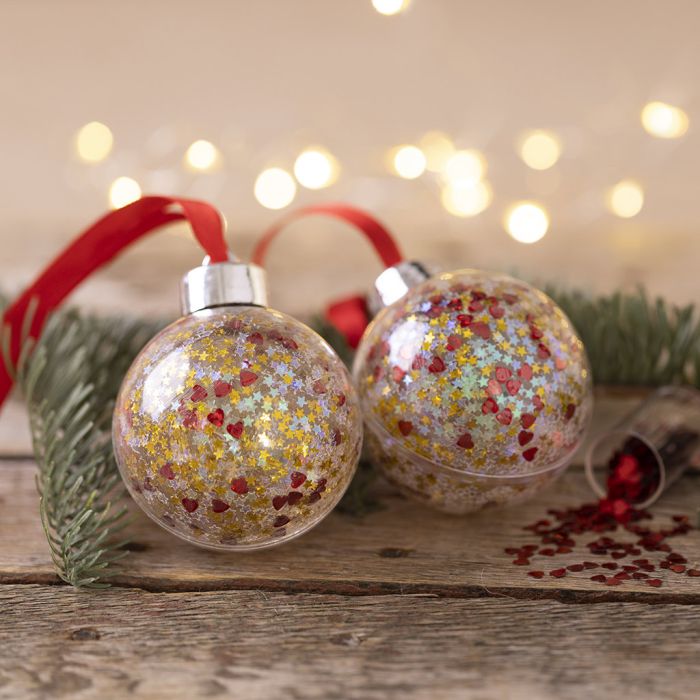 Palline di Natale con paillettes