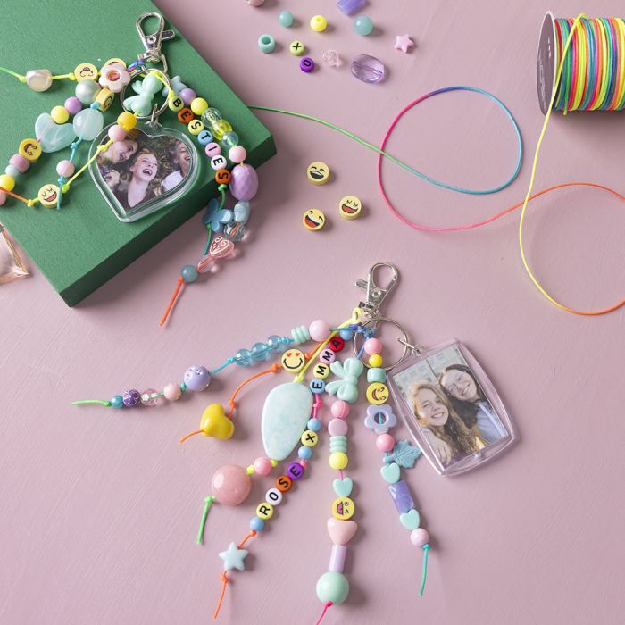 Ciondolo con foto e perline