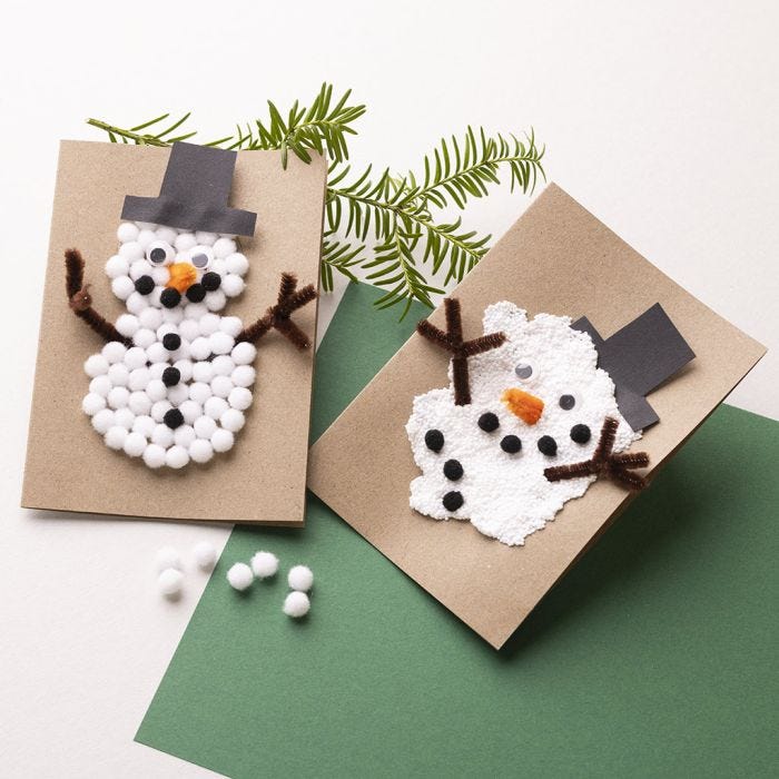 Biglietti di Natale con pupazzi di neve