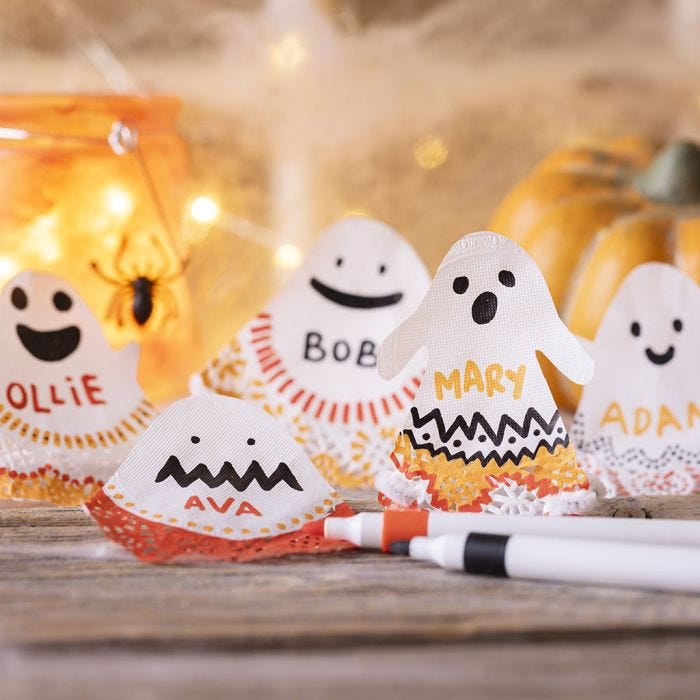 Segnaposto fantasma di Halloween 