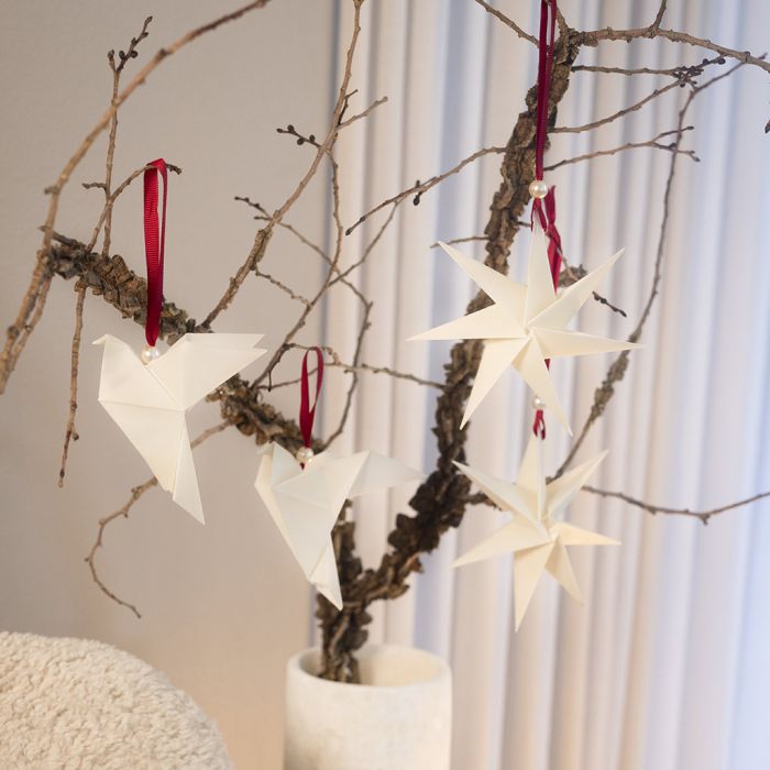 Decorazioni natalizie origami