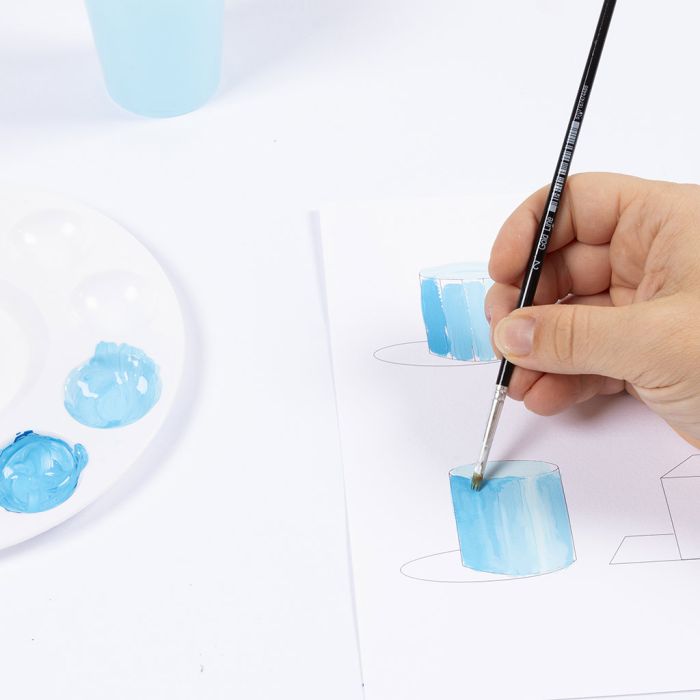 Come creare effetti 3D e ombreggiati con la pittura alla gouache