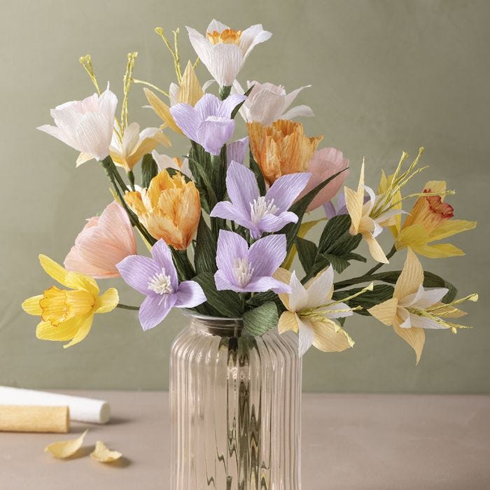 Bouquet di carta crespa