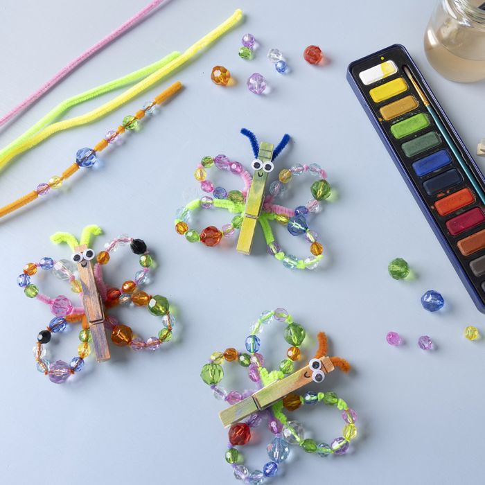 Fermagli per bucato a forma di farfalla