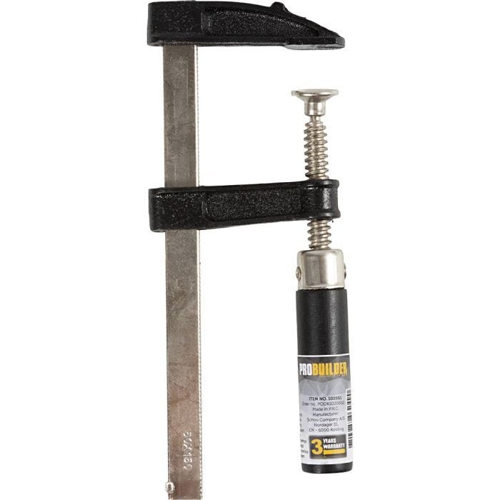 Morsa con barra, L: 150 mm, L: 50 mm, 1 pz