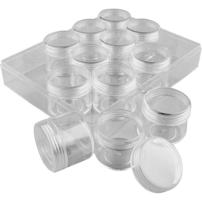Contenitori, H: 30 mm, diam 35 mm, 20 ml, 12 pz/ 1 set
