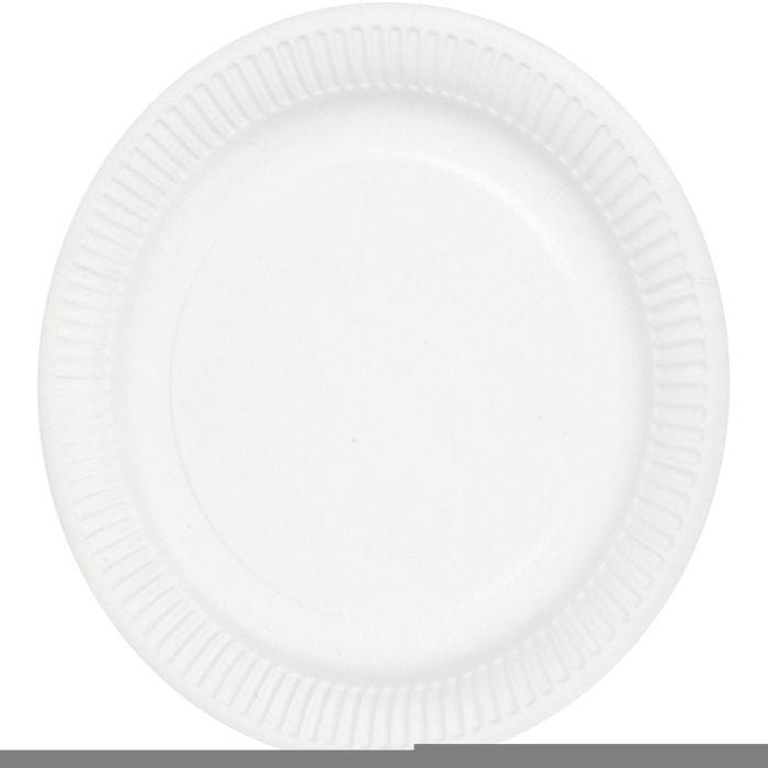 Piatti di carta, diam 23 cm, 100 pz/ 1 conf.