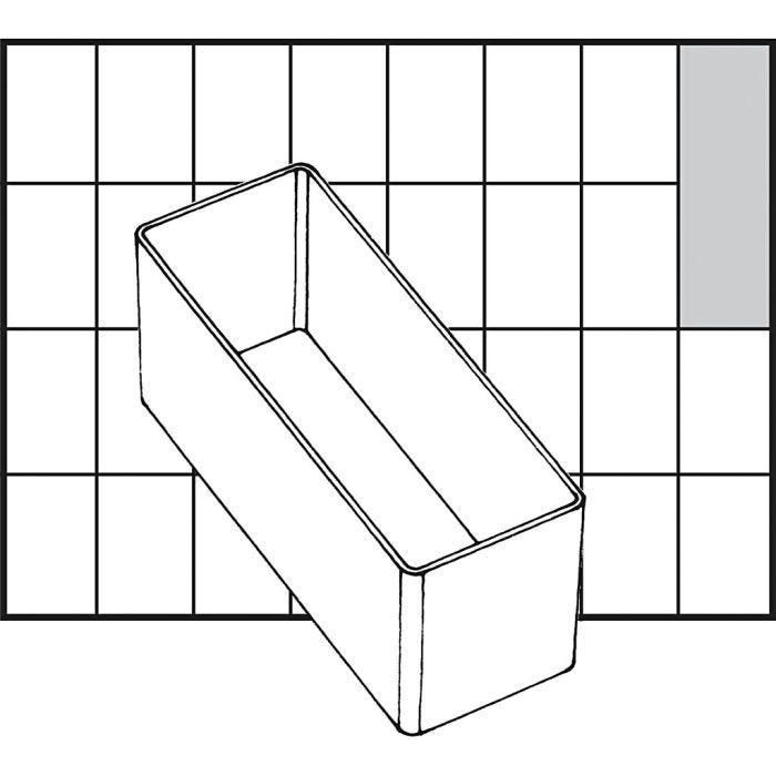 Scatola inserto, H: 47 mm, misura 109x39 mm, 1 pz