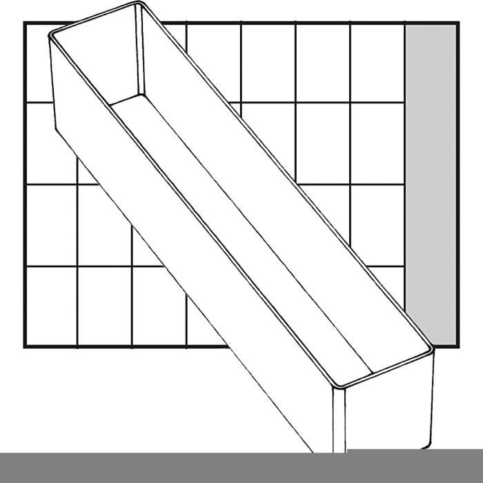 Scatola inserto, dim. A9-3, H: 47 mm, misura 163x39 mm, 1 pz