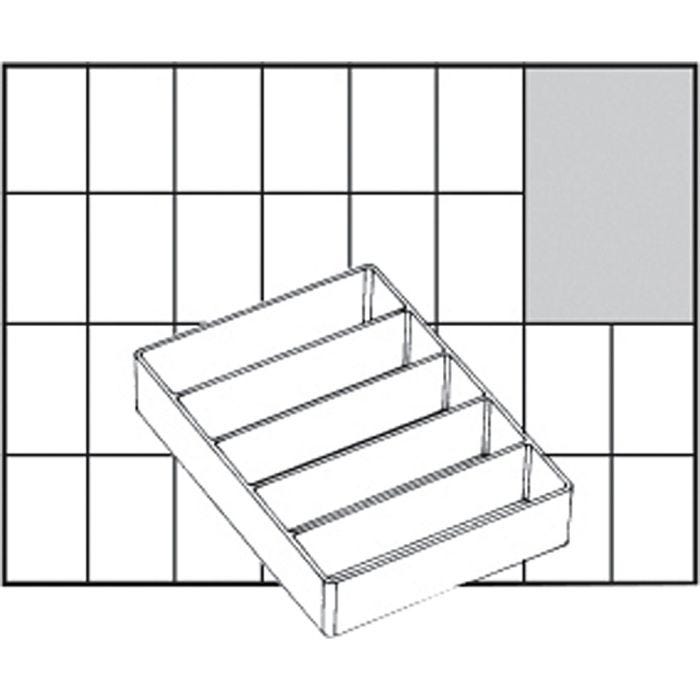 Scatola inserto, dim. A75 Low, H: 24 mm, misura 109x79 mm, 1 pz