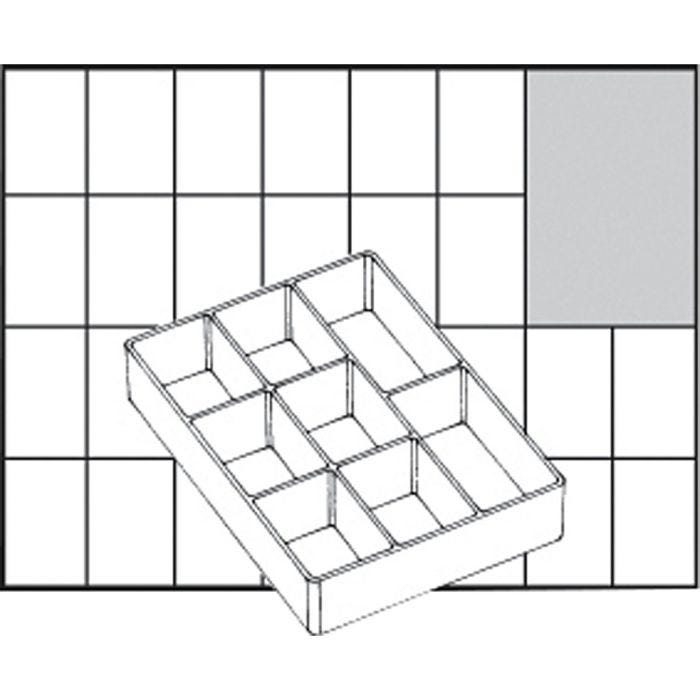 Scatola inserto, dim. A78 Low, H: 24 mm, misura 109x79 mm, 1 pz