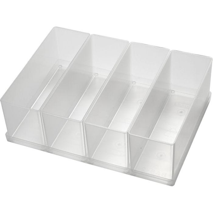 Scatola inserto, dim. BA8-2, H: 80 mm, misura 157x55 mm, 4 pz/ 1 conf.