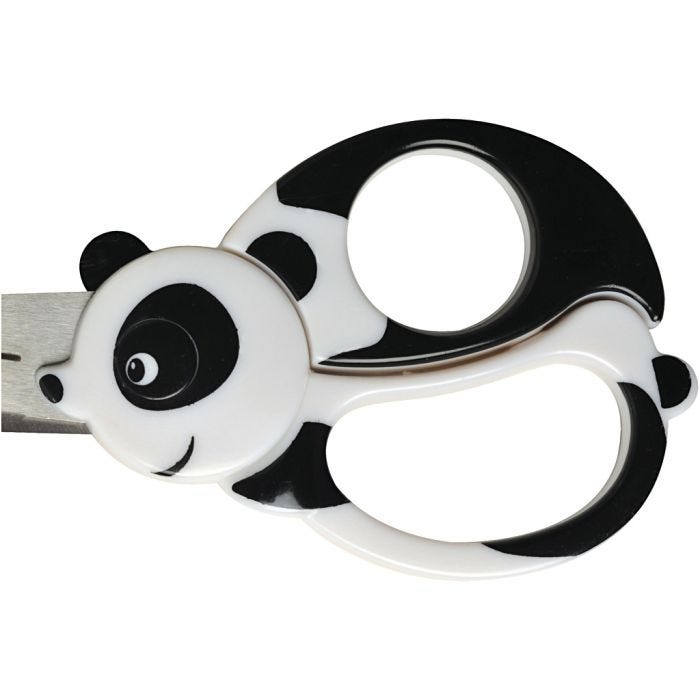 Forbici Animali per Bambini, panda, L: 13 cm, 1 pz
