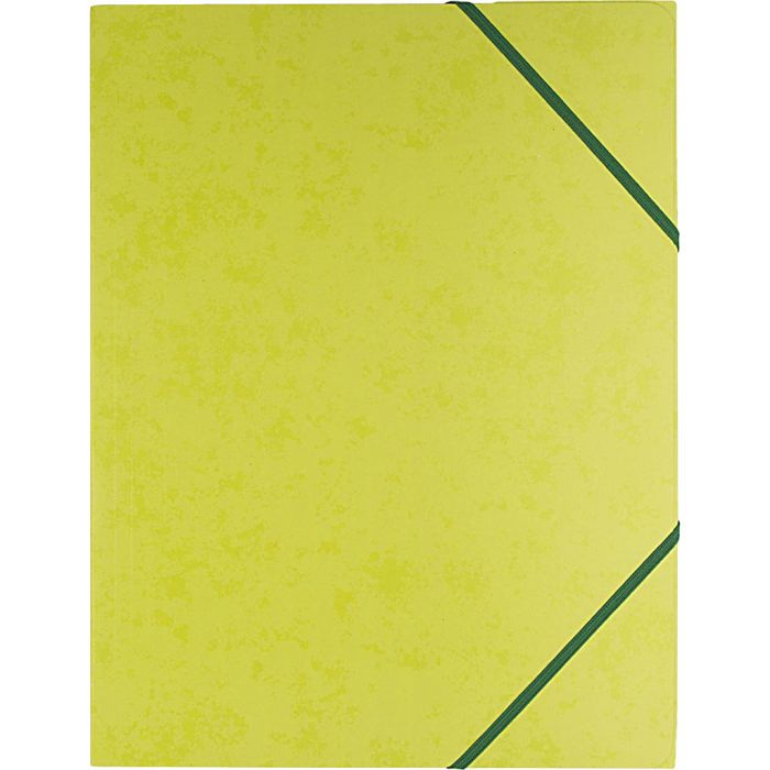 Cartella con elastico e linguetta, A4, misura 22,9×32,4 cm, verde, 1 pz