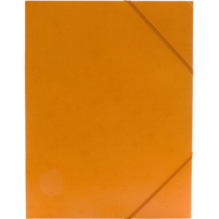 Cartella con elastico e linguetta, A4, misura 22,9×32,4 cm, arancio, 1 pz