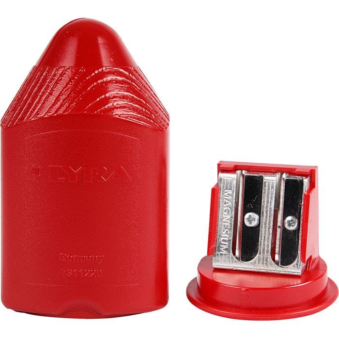 Temperamatite, H: 8,5 cm, rosso, 1 pz
