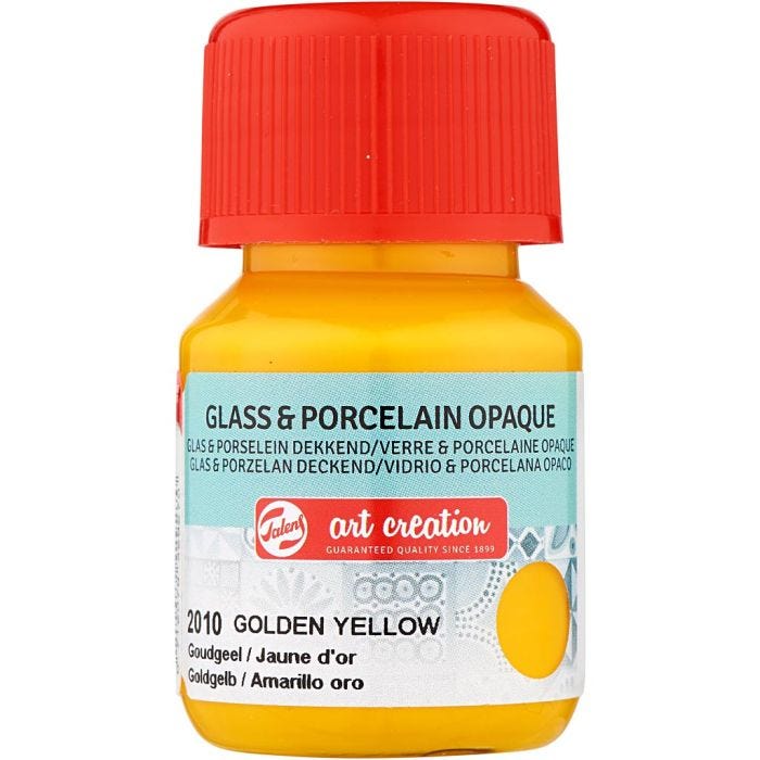vernice per ceramica e porcellana, giallo sole, 30 ml/ 1 bott.