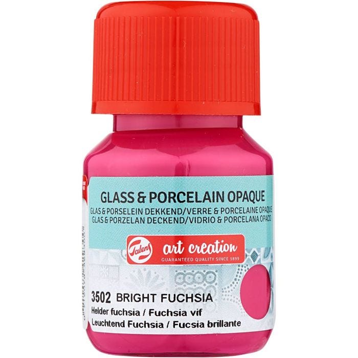 vernice per ceramica e porcellana, rosa, 30 ml/ 1 bott.
