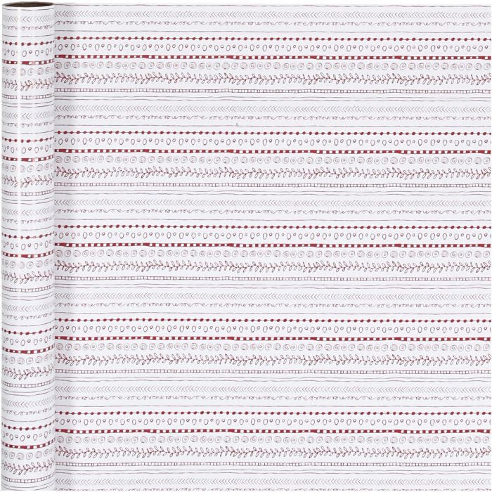 Confezione regalo, motivi, L: 70 cm, 80 g, rosso, bianco, 4 m/ 1 rot.