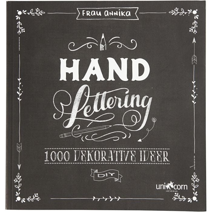 Hand Lettering - 1000 idee, misura 22x23 cm, spess. 2 cm, Numero di pagina 143, 1 pz