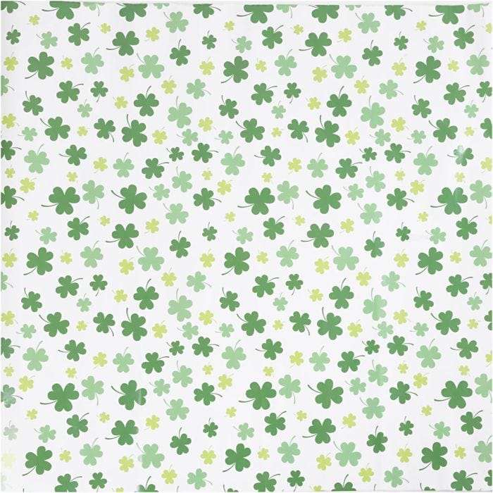 Confezione regalo, Trifoglio verde, L: 50 cm, 80 g, 100 m/ 1 rot.