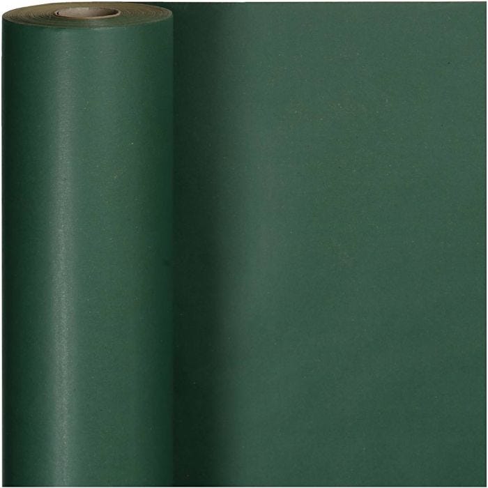 Carta regalo, L: 50 cm, 60 g, verde, 100 m/ 1 rot.