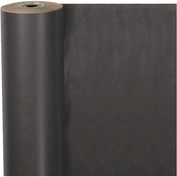 Carta regalo, L: 50 cm, 60 g, nero, 100 m/ 1 rot.