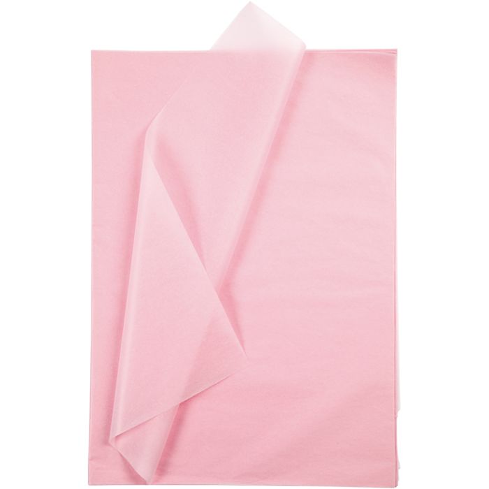 Carta Velina, foglio 50x70 cm, 17 g, rosato chiaro, 25 fgl./ 1 conf.