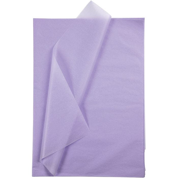 Carta Velina, foglio 50x70 cm, 17 g, lilla chiaro, 10 fgl./ 1 conf.