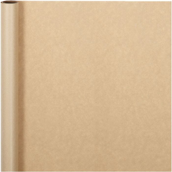 Carta regalo, L: 50 cm, 60 g, beige, 5 m/ 1 rot.