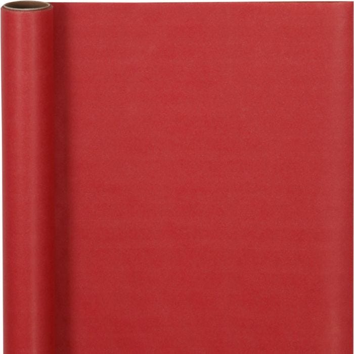 Carta regalo, L: 50 cm, 60 g, rosso, 5 m/ 1 rot.