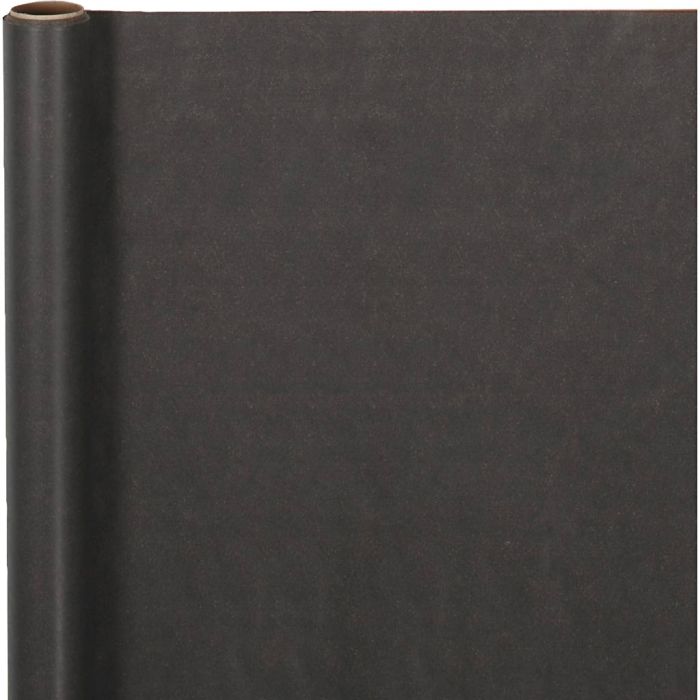 Carta regalo, L: 38 cm, 70 g, nero, 5 m/ 1 rot.