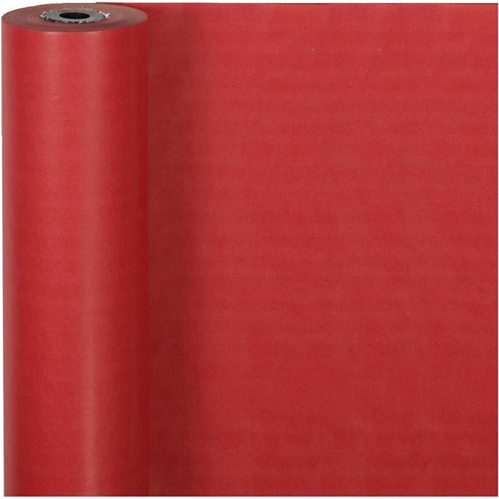Carta regalo, L: 50 cm, 60 g, rosso, 100 m/ 1 rot.