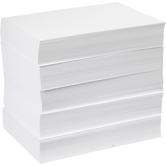 Carta da Disegno, A4, foglio 210x297 mm, 80 g, bianco, 5x500 fgl./ 1 conf.