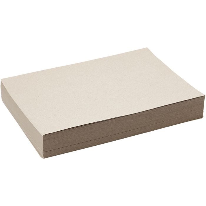 Carta Riciclata, A4, foglio 210x297 mm, 100 g, grigio marrone, 250 fgl./ 1 conf.