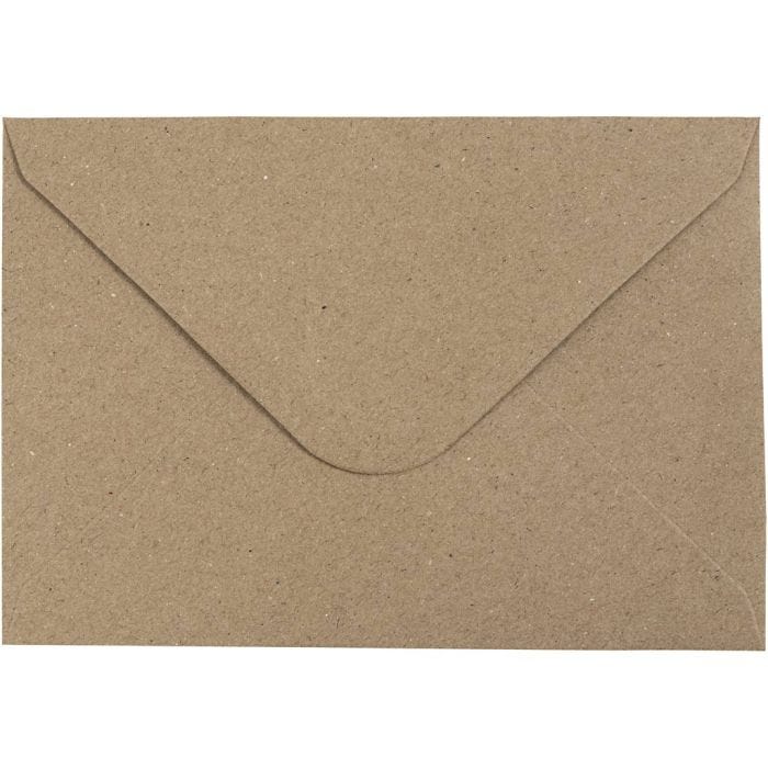 Busta riciclata, dim. busta 11,5x16 cm, 120 g, natural, 50 pz/ 1 conf.