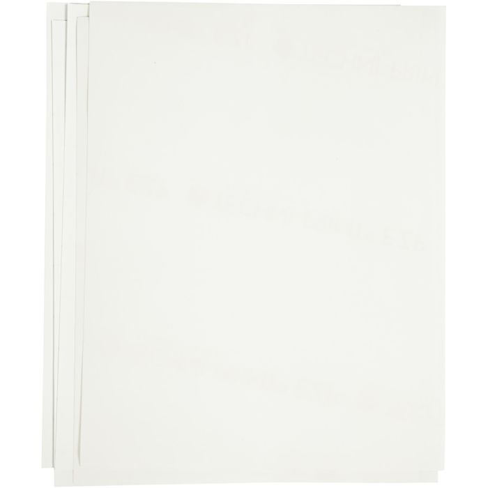 Foglio di trasferimento, foglio 21,5x28 cm, per stoffe chiare e scure, bianco, 12 fgl./ 1 conf.