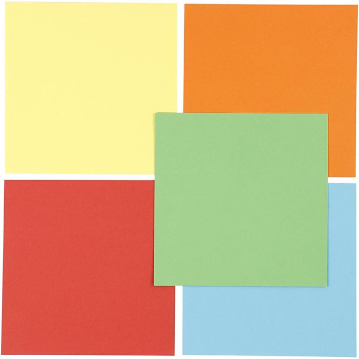 Carta per origami, misura 15x15 cm, 80 g, 5x10fgl./ 1 conf.