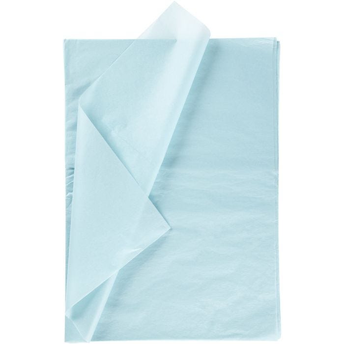 Carta velina, foglio 50x70 cm, 17 g, azzurro, 25fgl./ 1 conf.